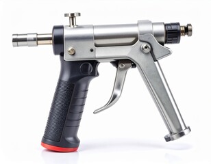 Industrial Spray Gun With Metal Body And Black Handle