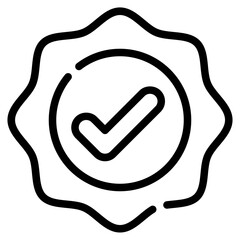Verified Approval Badge Icon
