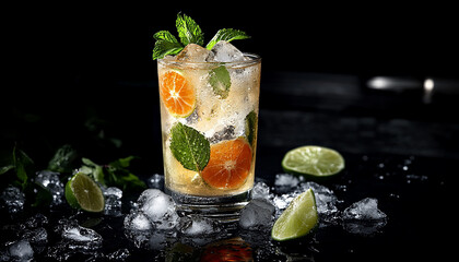 Fototapeta premium Refreshing Citrus Cocktail