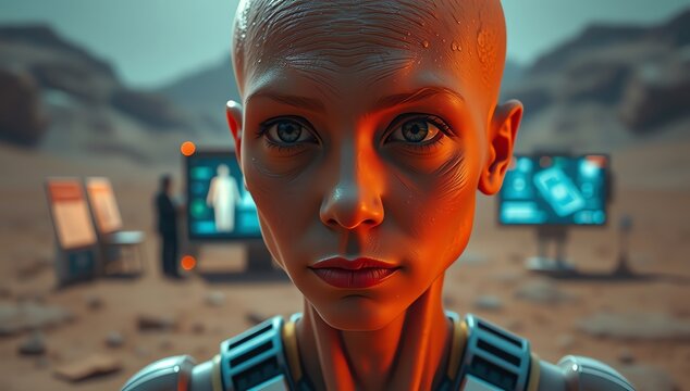 Humanoid Robot Exploration on Mars - Technology Interfaces in a Sci-Fi Environment