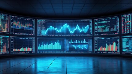 An image illustrating AI applications in finance and banking, focusing on algorithmic trading.