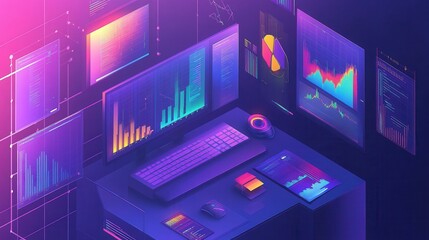 An image illustrating AI applications in finance and banking, focusing on algorithmic trading.