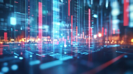 An image illustrating AI applications in finance and banking, focusing on algorithmic trading.