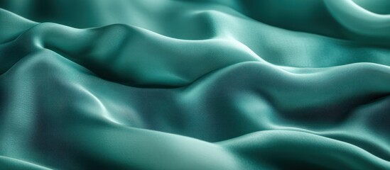 Obraz premium Teal Silk Drape Studio Background