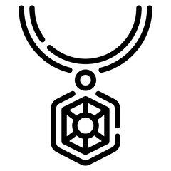 Abstract Geometric Pendant Design