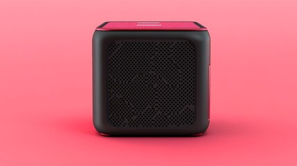 Obraz premium Red Cube Portable Speaker.