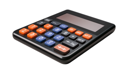 Floating plastic footprint calculator dashboard for consumer awareness, isolated, PNG format, transparent background. Varient 3