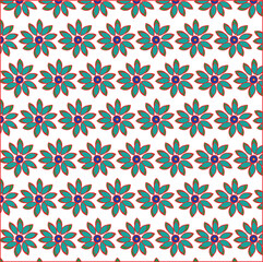 seamless pattern with flowers