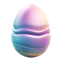 Pastel Rainbow Easter Egg with Textured Shell