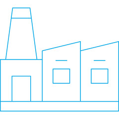 Factory icon single vector illustration