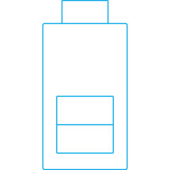 Battery icon single vector illustration