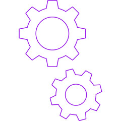 Gear icon single vector illustration