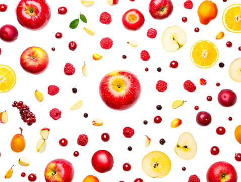 Healthy Apple Fruits Displayed in White Harmony