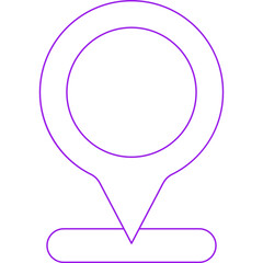 Pin location icon single vector illustration