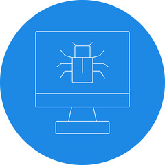 Malware icon single vector illustration