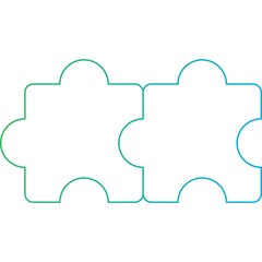 Puzzle icon single vector illustration