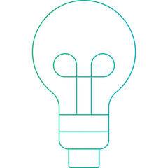 Bulb icon single vector illustration