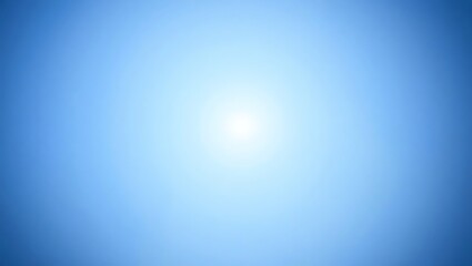 Obraz premium Bright Blue Gradient Background with Light Center Glow – Abstract Digital Design