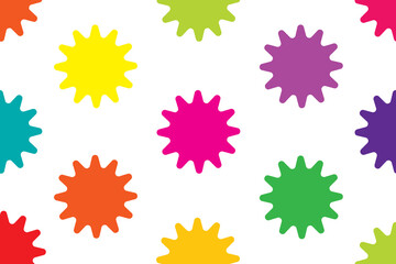 This design features a pattern of colorful star shapes.