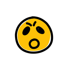 Fototapeta premium Hand Drawn Emoji icon