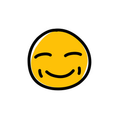 Fototapeta premium Hand Drawn Emoji icon