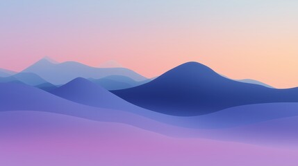 Minimal Abstract Pastel Landscape Background