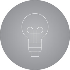 Bulb icon single vector illustration