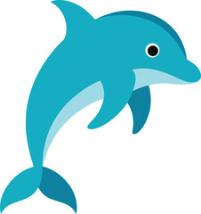 Obraz premium dolphin isolated on white background