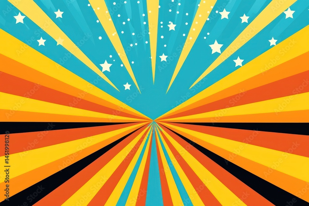 Canvas Prints star border backgrounds graphics pattern.
