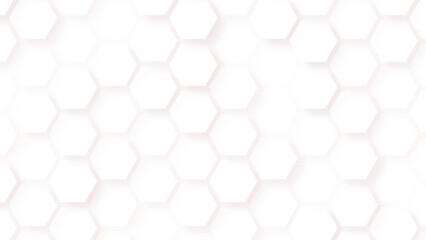 Fototapeta premium Hexagon seamless pattern. Honeycomb shape geometric background, Honeycomb white background, Hexagon texture.