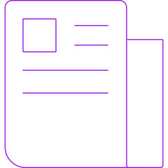 Newspaper icon single vector illustration