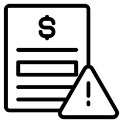 Connection risk icon in vector illustration