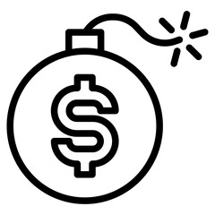 Liabilities icon in vector illustration