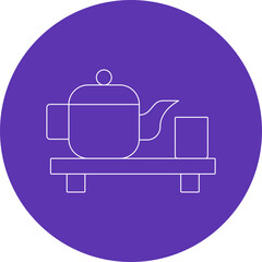 Tea pot icon single vector illustration
