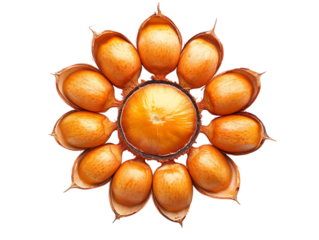 Fresh king coconut fruits isolated on white