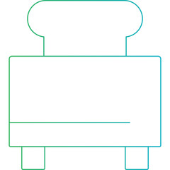 Toaster icon single vector illustration