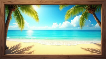 Obraz premium tropical beach background
