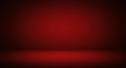 Crimson Studio Background Empty Room with Spot Lighting