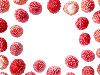 40. Juicy litchi fruits with vibrant organic sweetness