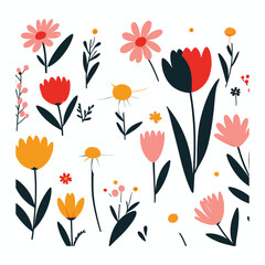 seamless pattern with flowers