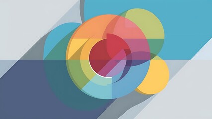 Fototapeta premium Abstract background with a modern retro design
