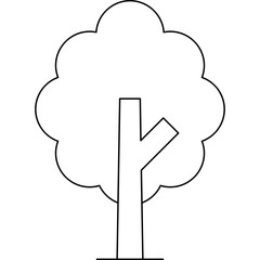 Tree icon single vector illustration