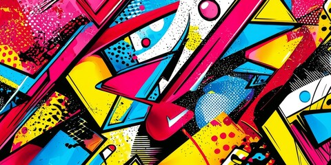 Vibrant Abstract Geometric Design