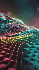 Glowing squares icon