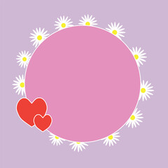This cute Mother's Day background, vector illustration on a delicate background, can be used for Mother's Day, Women's Day, Valentine's Day. a copy of the space for your congratulations