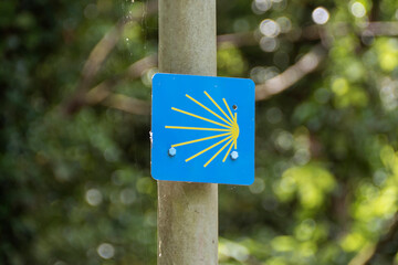 Sign, signpost of  Way of St. James