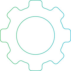 Gear icon single vector illustration