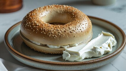 Photorealistic image of a ceramic plate of roasted vegetables