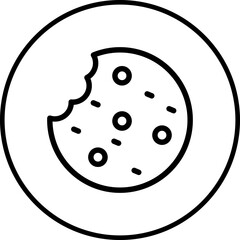 Cookies icon single vector illustration