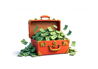 Suitcase full of money